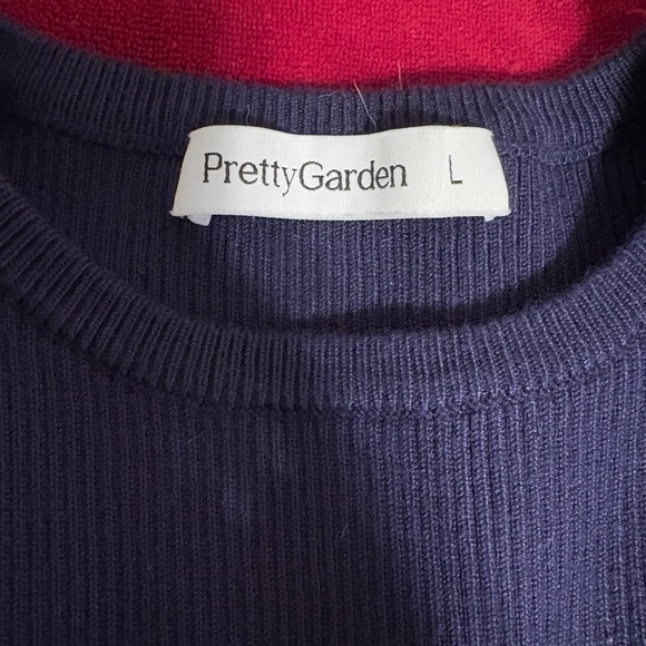 Elegant Navy Blue Dress - Picture 2 of 2